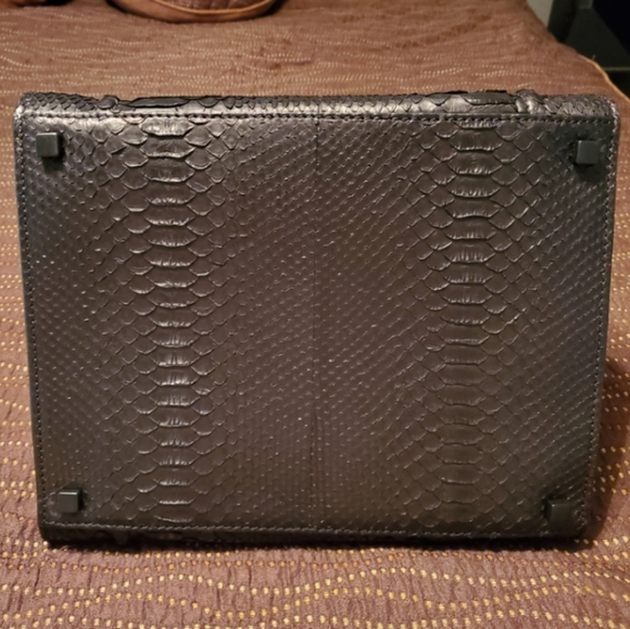 CELINE Medium Black Python Phantom Tote - Picture 8 of 12